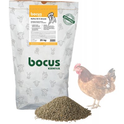 BOCUS Kuřice K2 kompletní drcené krmivo pro kuřata 25 kg – Hledejceny.cz