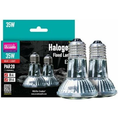 Arcadia Halogen Heat Lamp 35 W Twin pack – Hledejceny.cz