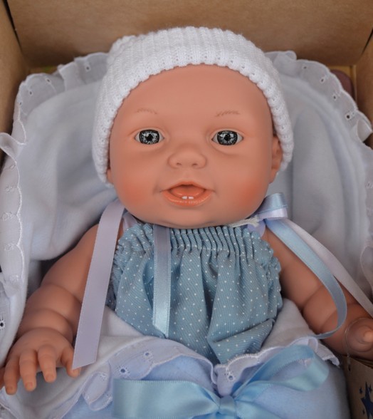 Lamagik Realistické miminko -chlapeček Alex španělské miminko 33 cm