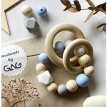 Gag design hryzátko do ručky dřevěné Modrásek – Zboží Dáma
