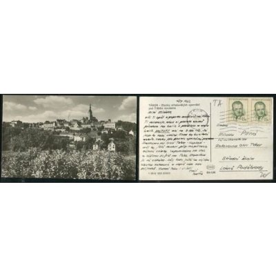 TÁBOR. Zbytky středověkých opevnění pod Tržním náměstím. 1953. – Sleviste.cz