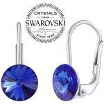 SILVEGO se Swarovski Crystals rivoli modré SILVEGOVSW076