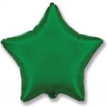 FLEXMETAL Balón foliový 45 cm Hvězda zelená TYRKYSOVÁ – Zboží Dáma