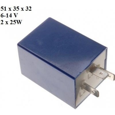 přerušovač - relé blikačů 6- 14V 2 X 25W 3 piny - DUCATI – Sleviste.cz
