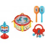 Teddies Hudební nástroje sada plast 5ks v krabici 2 barvy – Hledejceny.cz