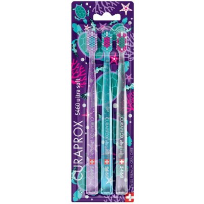 Curaden International AG Curaprox CS 5460 Želví edice Ultra Soft 3 ks – Hledejceny.cz