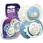 Lovi silikon dudlík Night & Day 2 ks Liška modrá – Zboží Dáma