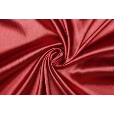 Satén elastický - Rubínově červená vyšší gramáž – Zboží Dáma
