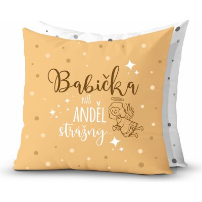 Nekupto Dárkový polštář Babička náš anděl strážný 30x30 – Zboží Mobilmania