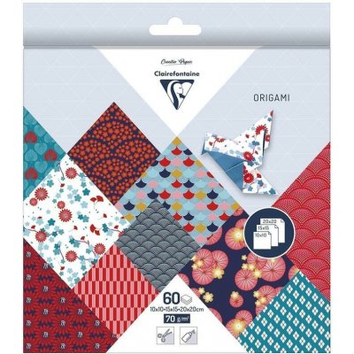 Clairefontaine Papíry na origami Hanayo mix velikostí 60 ks – Hledejceny.cz