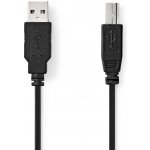 Nedis propojovací kabel USB 2.0 zástrčka USB A - zástrčka USB B, 10 W, 480 Mbps, 2 m, černá (CCGL60100BK20)