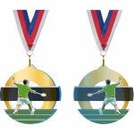Akrylátová medaile Badminton Zlatá – Zboží Mobilmania