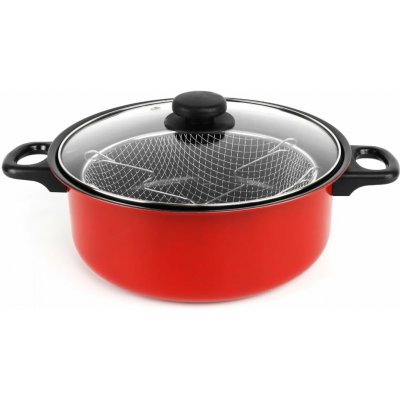 Fritovací hrnec, Hrnec na smažení se sítkem a víkem, 2,5L, Bohmann BH-1029-03 – Sleviste.cz