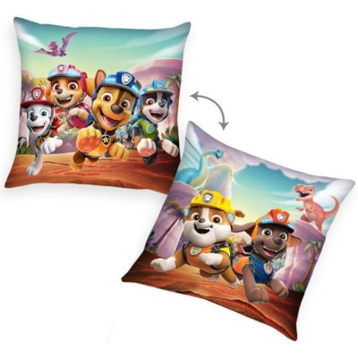 Herding Oboustranný polštář Paw Patrol Dino Rescue 40x40 – Zbozi.Blesk.cz