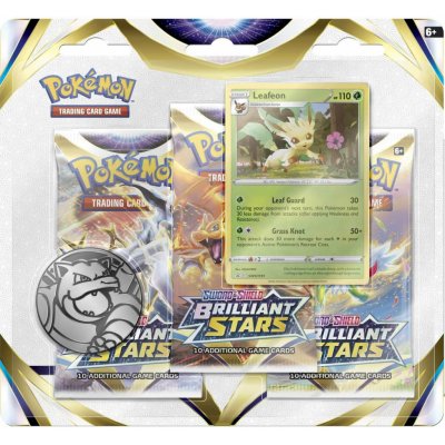 Pokémon TCG Brilliant Stars 3 Pack Blister Booster – Hledejceny.cz