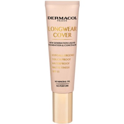 Dermacol Longwear Cover 04 Sand fluidní make-up SPF15 proti nedokonalostem pleti 30 ml – Zbozi.Blesk.cz