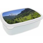 MuchoWow® Box na oběd BČervenázeit 11x17x6cm Švýcarské Alpy na Matterhornu se zelenými stromy Dětský box na svačinu – Hledejceny.cz