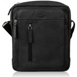 Paolo Peruzzi pánská kožená taška přes rameno černá – Zboží Dáma