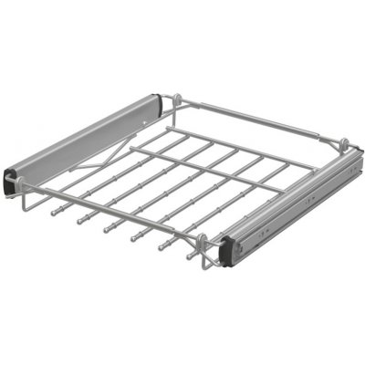In-Design Věšák na kravaty plnovýsuv tlumené zavírání šedý Šířka koše (mm): 720 mm 780 mm, Maximální nastavitelná šířka: 930 mm – Sleviste.cz
