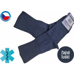 Zdravotní ponožky bavlna modrá