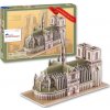 3D puzzle CLEVER&HAPPY 3D puzzle Katedrála Notre Dame, Paříž 64 ks