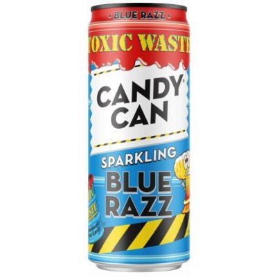Candy Can x Toxic Waste Blue Razz sycená limonáda s příchutí modré maliny 330 ml – Zboží Dáma