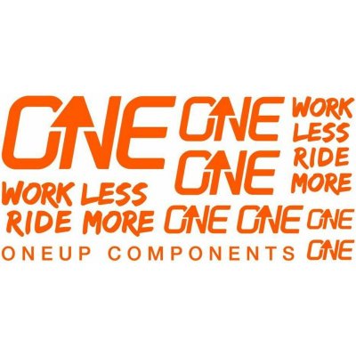 OneUp Decal Kit Handlebar orange – Zboží Živě