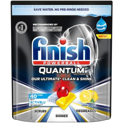 Finish kapsle do umývačky riadu Quantum Ultimate Lemon 40 ks – Zboží Dáma