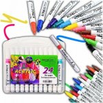 TopKing akrylové fixy s ultra tenkou špičkou 0,7 mm 24 ks – Zboží Dáma