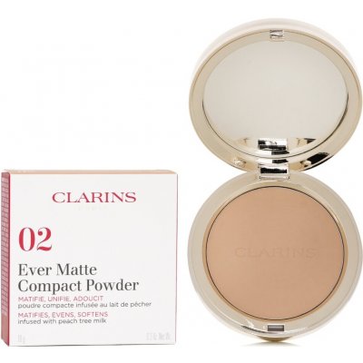 Clarins Matující pudr Ever Matte Compact Powder 02 10 g – Hledejceny.cz