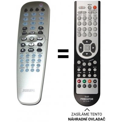 Dálkový ovladač Predátor Philips MCD295/12, 994000003144, RC19245027/01 – Zboží Živě