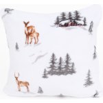 MKLuzkoviny.cz mikroplyš Exclusive Zimní les 40 x 40 cm – Zboží Mobilmania