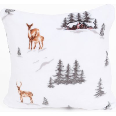 MKLuzkoviny.cz mikroplyš Exclusive Zimní les 40 x 40 cm – Zboží Mobilmania