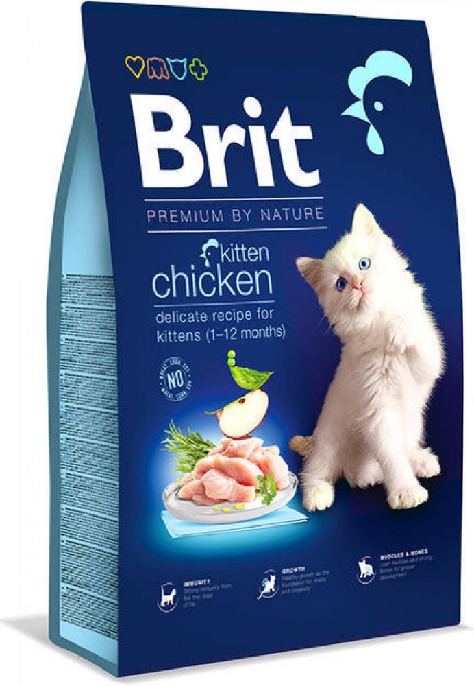 Brit Premium Cat by Nature Kitten Chicken 8 kg od 520 K Heureka.cz