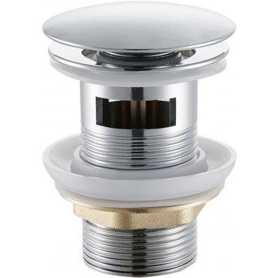 Cerano Umyvadlová výpusť, 5/4“ click-clack s přepadem, chrom, CER-CC-CH-OF – Zboží Mobilmania