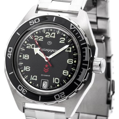 Vostok Komandirskie K65 656 2/12ft Black