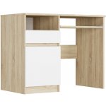 Framire Psací stůl s levým úložným prostorem Sonoma mix Modern N35 90 x 50 cm – Zboží Dáma