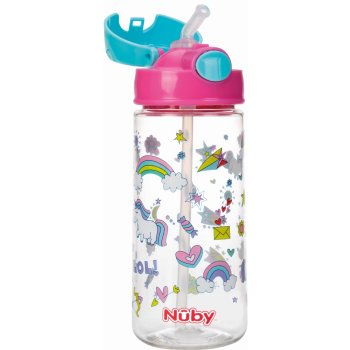 Nuby Láhev sportovní netekoucí se brčkem 530 ml