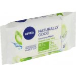 Nivea Naturally Good čistící pleťové ubrousky 25 ks – Hledejceny.cz