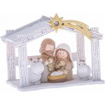 Dakls Betlém polyresin s dřevěným domkem SMM24003 7,2x9,5x6cm – Hledejceny.cz