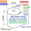 Termo kotouček 57/40/12 BPA18m (57mm x 18m) Množství: 160 ks kotoučků v kartonu