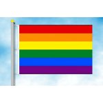 LIBEA, s.r.o. Vlajka LGBT Rozměr: 40×60 cm, Uchycení: Karabiny na stožár – Hledejceny.cz
