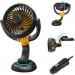 Nauttxon 12V ventilátor do auta pro chlazení vozidla - ventilátor do zapalovače cigaret s bezkartáčovým – Hledejceny.cz