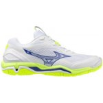 Mizuno WAVE STEALTH 6 X1GA243039 White / Lightning Yellow / Dazzlin – Zboží Mobilmania