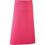 Premier Workwear Keprová dlouhá barmanská zástěra s velkou kapsou růžová výrazná Pantone 214c 90x80cm PW158 – Hledejceny.cz