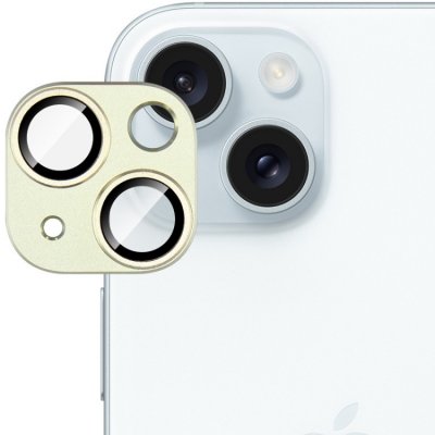 IMAK FULL METAL COVER Sklo pro fotoaparát Apple iPhone 15 / 15 Plus zlaté 73960 – Zboží Živě