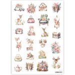 MINIMEE Papírové samolepky v aršíku A5 Shabby Chic B100 – Zboží Dáma