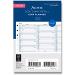 Filofax Roční plánovací kalendář 2026, Aj vertikální, náplň kapesních diářů formát A7 – Zboží Dáma