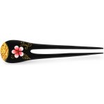 Jehlice do vlasů double gold Květ 03 - červený – Sleviste.cz