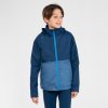 Dětská sportovní bunda Kiprun dětská běžecká bunda 3v1 nepromokavá s odepínací prošívanou vestou tmavě modrá